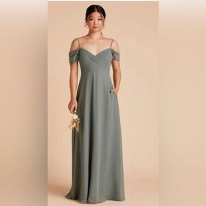 Birdy Sea Glass Kaia Bridesmaid Formal Dress With Pockets Size S. NWT